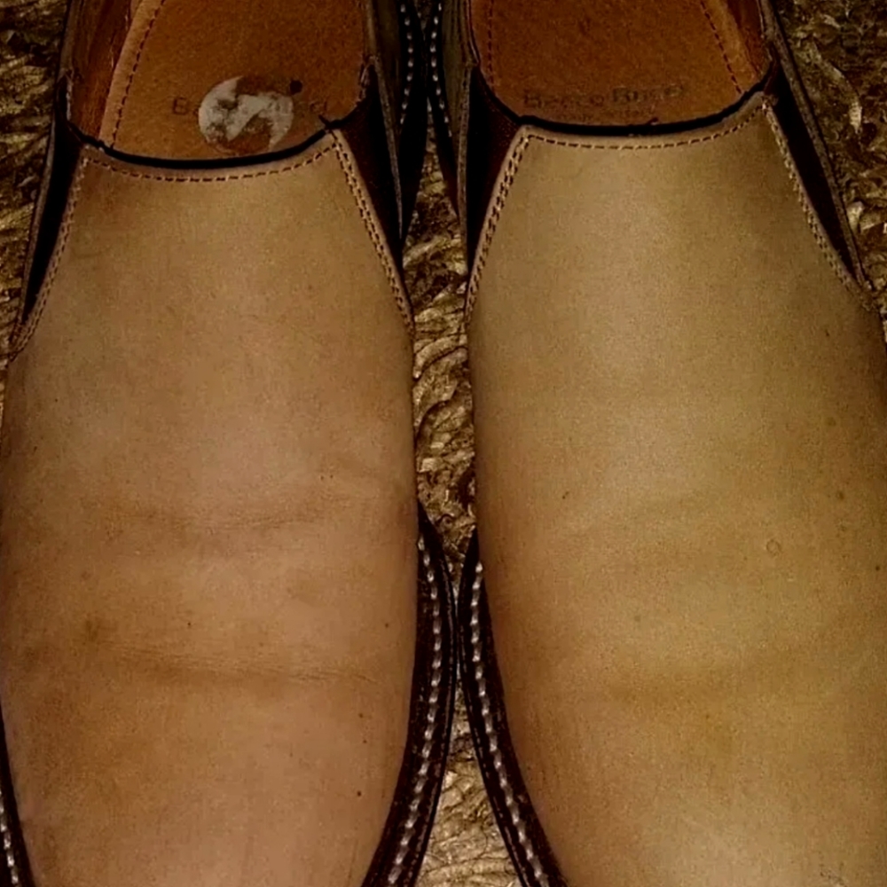 Bacco Bucci Tan Suede Slip On Casual Shoes Men's Made in Italy!